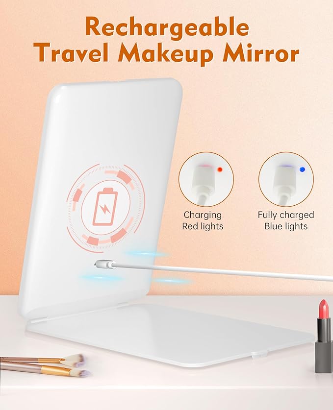 FUNTOUCH Rechargeable Travel Makeup Mirror - Image 4