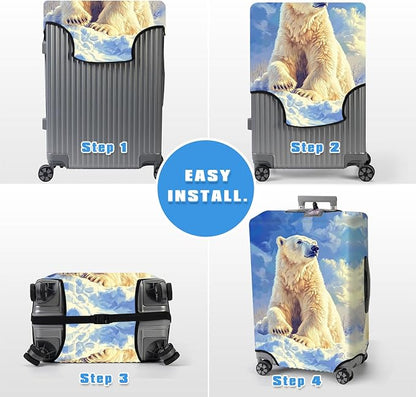Luggage Cover Protector for 22-24 Inch Suitcases, TSA Approved Elastic Travel - Image 6