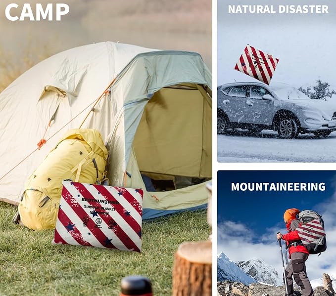 Heavy Duty Survival Blanket -Multifunctional Reflective Tarp Thermal Blanket - Image 7