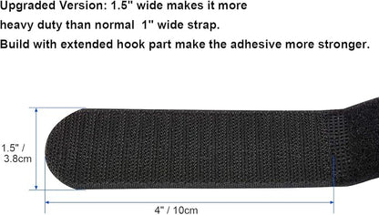 1.5 x 24 Inch Hook and Loop Cable Tie, 12 Pack Heavy Duty Adjustable Fastening - Image 3