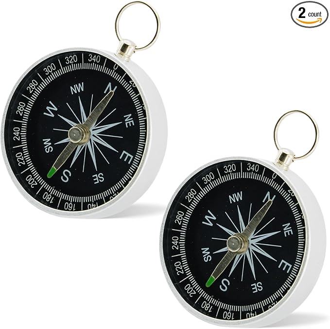 Pocket Compass, 2 Pieces Mini Compass by Unknown
