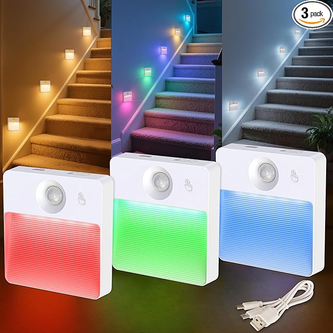 Guankai 3 Pack Motion Sensor Stair Light by Guankai