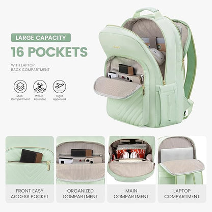 LOVEVOOK Laptop Backpack for Women 17.3 inch, Cute Womens Travel Backpack Purse - Image 2
