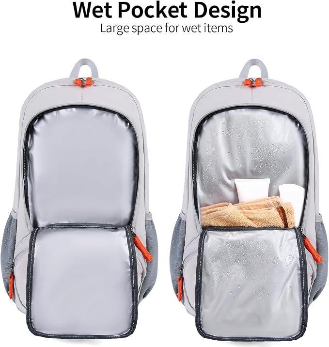 FENGDONG 35L Lightweight Foldable Waterproof Packable Travel Small Hiking - Image 6