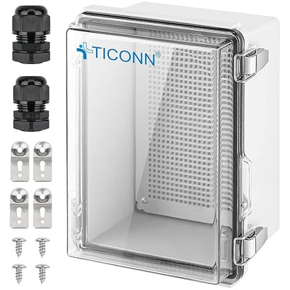 TICONN Outdoor Electrical Box Waterproof, Junction Box IP67 ABS Plastic by TICONN