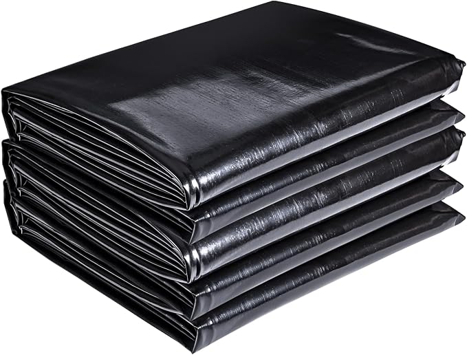 ToLanbbt Pond Liner 20 x 30 Ft HDPE Pond Liners, 20 Mil UV Resistant Preformed by ToLanbbt
