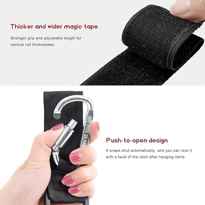 2 PCS UTV Hook for Hanging Headsets, Aluminum Alloy Stroller Carabiner Clips - Image 3