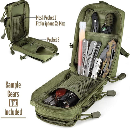 LIVANS Tactical Molle Utility Pouch, EDC Tool Pouch Tactical Phone Pouches Mini - Image 3