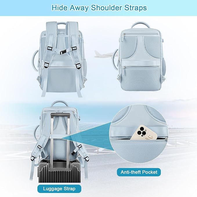 Sinaliy Large Expandable Travel Backpack - Image 3