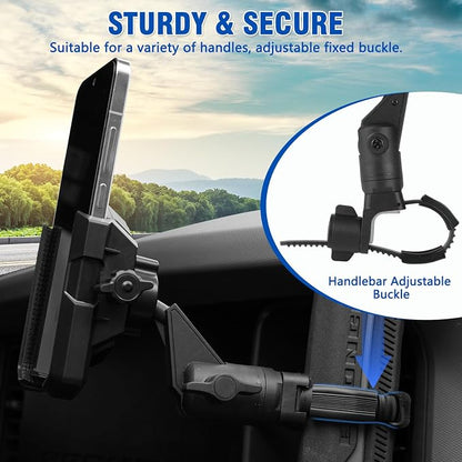 FUNY A Pillar Grab Handle Phone Mount Adjustable Direction Mobile Phone Holder - Image 4