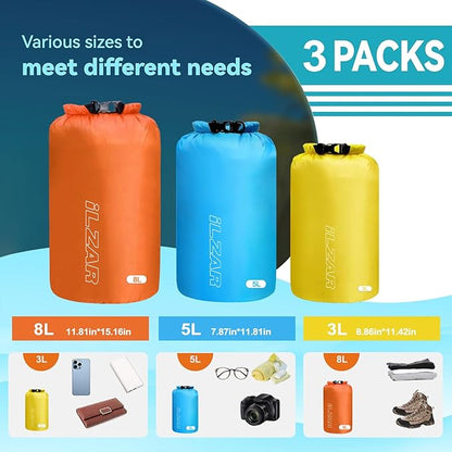 6PCS Dry Bags Waterproof, Lightweight Dry Bags - Image 2