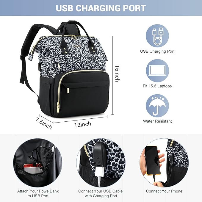 LOVEVOOK College Laptop Backpack, 15.6 Inch Travel Backpack - Image 5