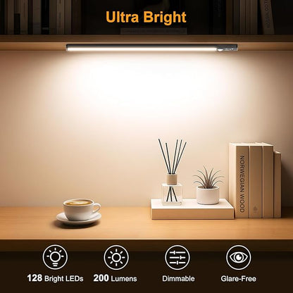 Gritin 14.7inch Under Cabinet Lighting Rechargeable 2 Pack- 3 Color Temps&5 - Image 3