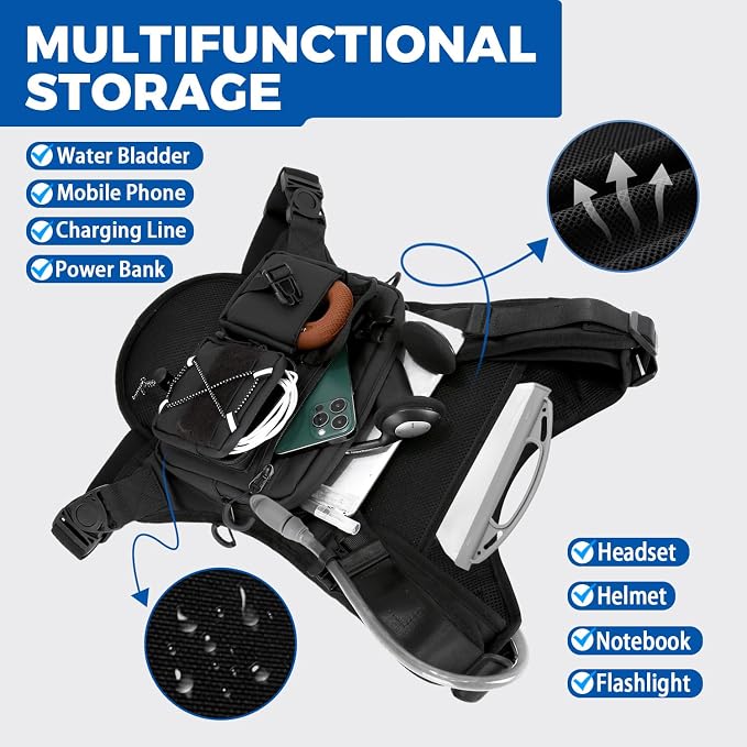 Criuage USA Original Patent Running Hydration Vest Backpack, Lightweight Chest - Image 4