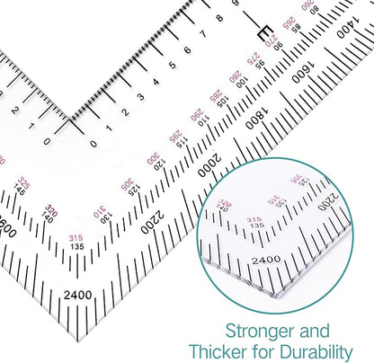 Zonon 2 Pcs 5 Inch Military Map Protractor Military Style Utm/mgrs Coordinate - Image 5