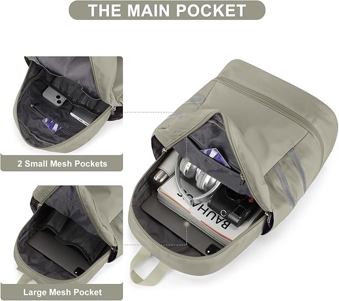 coofay Gym Backpack For Women Waterproof Backpack - Image 3