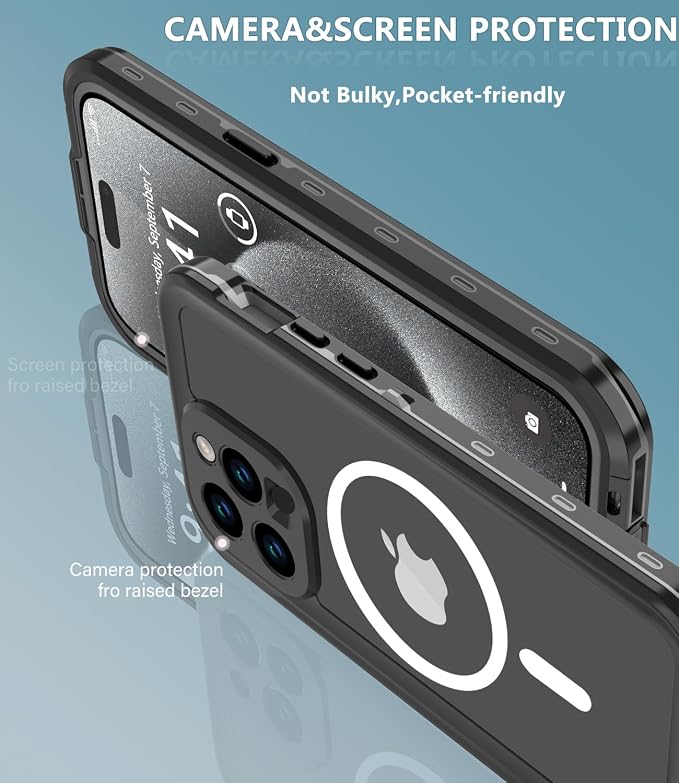 for iPhone 15 Pro Max Case Waterproof, Shockproof Dustproof IP68 Waterproof - Image 5