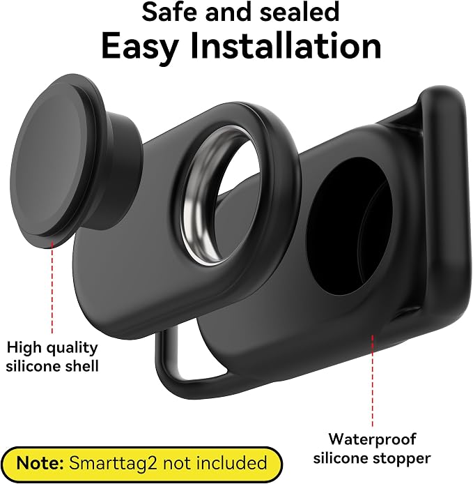 DDJ Dog Collar Holder for Samsung Smart Tag 2, Dog GPS Tracker Waterproof - Image 5