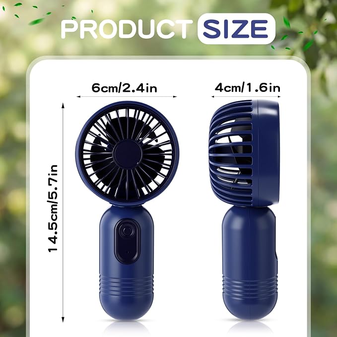 Rossesay 6 Pcs Mini Portable Fan Bulk Cute Handheld Lightweight Small Little - Image 2