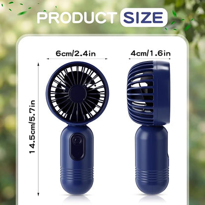 Rossesay 6 Pcs Mini Portable Fan Bulk Cute Handheld Lightweight Small Little - Image 2