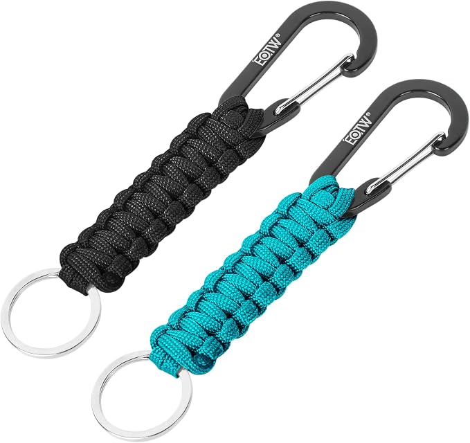 EOTW Paracord Keychain for Men Women Paracord Carabiner Backpack Keychain by EOTW