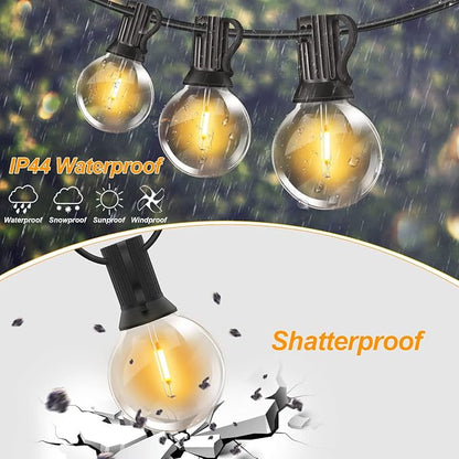 Outdoor String Lights - 100FT 2Pack G40 Globe Patio - Image 2