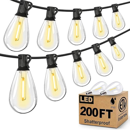 Tenmiro 200FT Outdoor String Lights, Ultra Long LED Patio Lights by Tenmiro