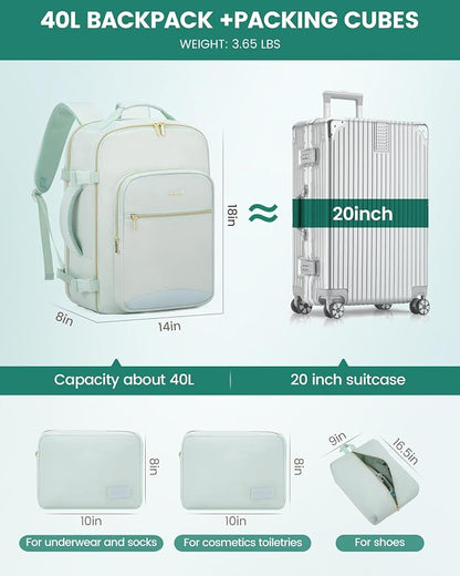 LOVEVOOK Travel Backpack for Women & Men 40L, Airline Approved Carry On - Image 5