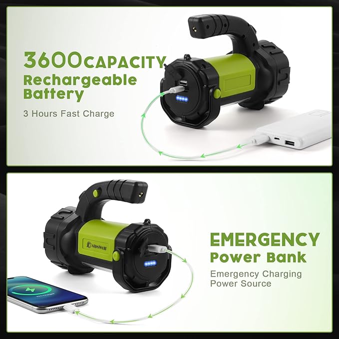 AlpsWolf Camping Lantern Rechargeable, LED Flashlight Spotlight Lantern - Image 6