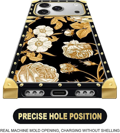 for iPhone 17 Pro Case Luxury Golden Decoration - Image 5