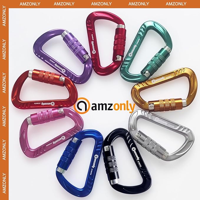3inch Auto Locking Carabiner Clips Heavy Duty, 12KN /2697lbs Lightweight - Image 7