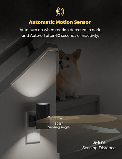 L LOHAS LED Motion Sensor Night Light, Bright Nightlight, 5000K Daylight White - Image 2