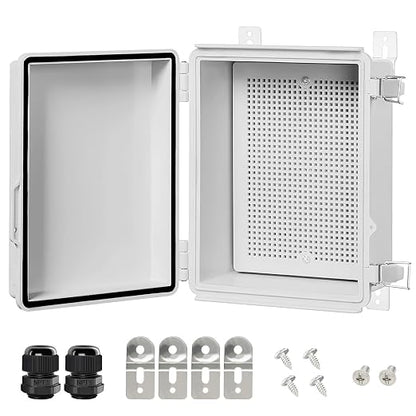 LeMotech Electrical Box, IP67 Waterproof Hinged Cover Stainless Steel Latch by LeMotech
