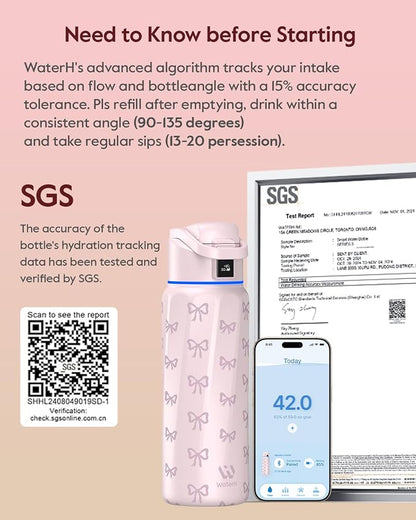 BOOST Smart Water Bottle with Reminder & Tracker, Double Wall Vacuum Insulated - Image 7