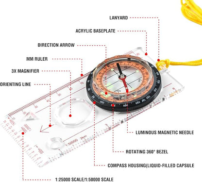 Eyeskey Multifunctional Military Sighting Navigation Compass - Image 2