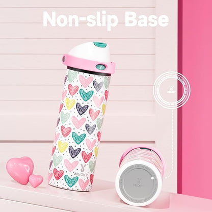 24 oz Valentine's Day Water Bottle: Meoky Stainless Steel Water Bottle - Image 7