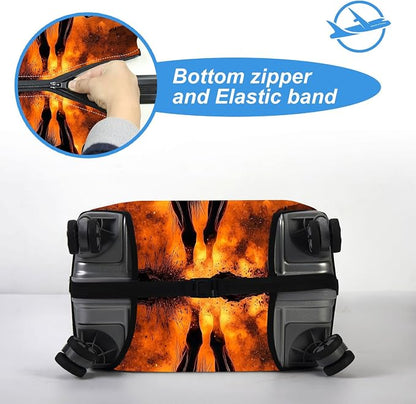 Luggage Cover Protector for 19-20 Inch Suitcases, TSA Approved Elastic Travel - Image 5