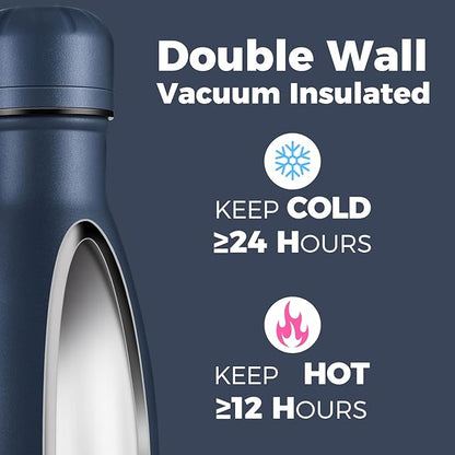 Volhoply 17oz Insulated Water Bottles MultiPack, BPA Free Water Bottle - Image 3