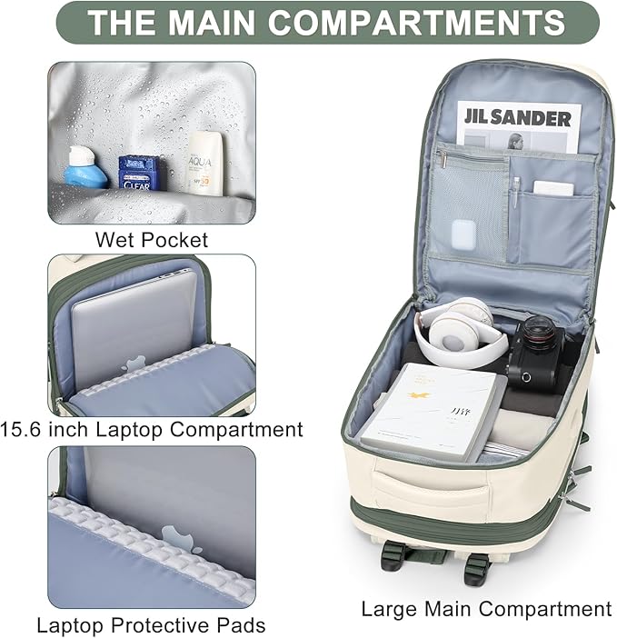coofay Expandable Travel Backpack - Image 4