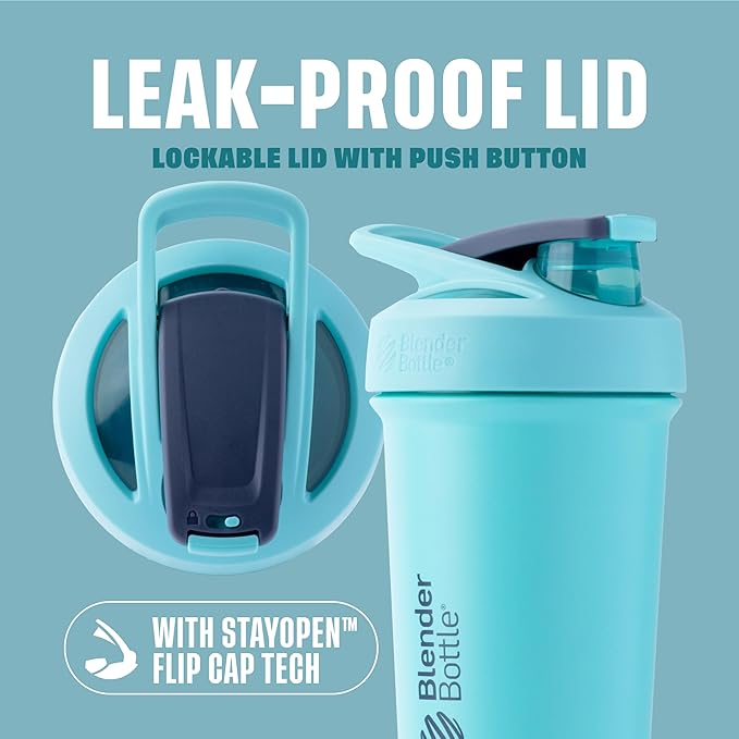 BlenderBottle Sport Sleek Shaker Cup Insulated Stainless Steel Water Bottle - Image 2