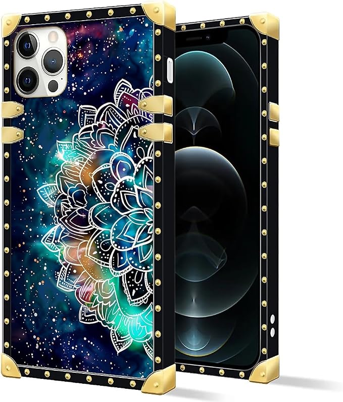 Compatible with iPhone 11 Pro Max Case, Starry Sky Colourful Mandala Luxury - Image 2