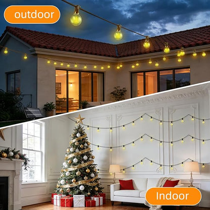 200FT Solar Lights Outdoor Waterproof: G40 60M Shatterproof Bulbs Patio Lights - Image 9