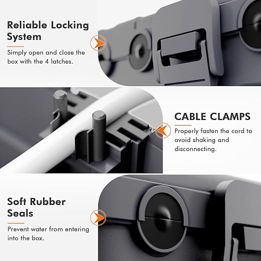 RESTMO 5-Piece Outdoor Waterproof Electrical Box Set – 12.5" x 8.5" x 5" Large - Image 3
