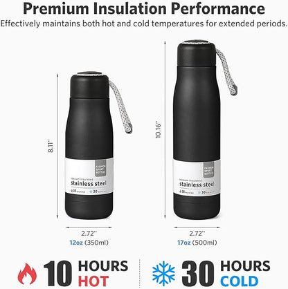 Water Bottles with Portable Lid，Hydro Insulated Thermal Flask - Image 3