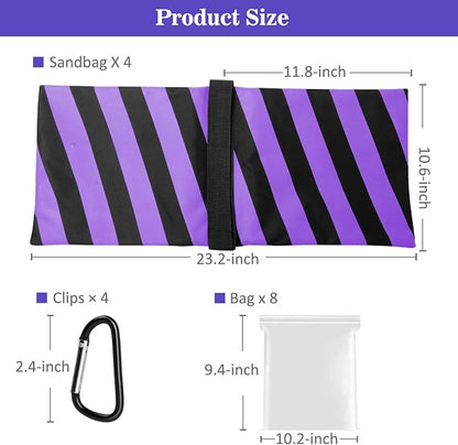4 Packs Purple Sandbag Weight Bags - Image 4