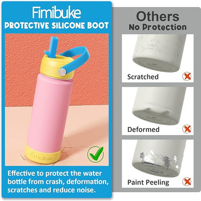 Fimibuke Kids Insulated Water Bottle, 18oz BPA FREE Kids Cup - Image 5