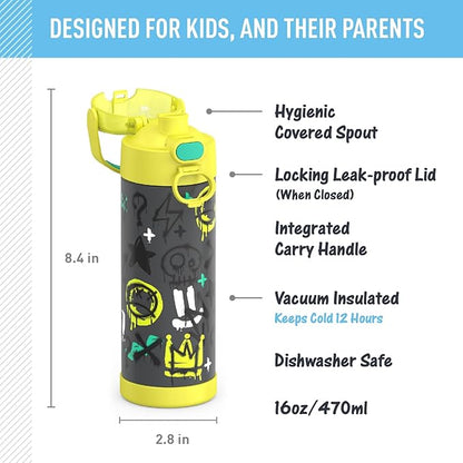 THERMOS FUNTAINER 16 Ounce Stainless Steel Vacuum Insulated Bottle - Image 2