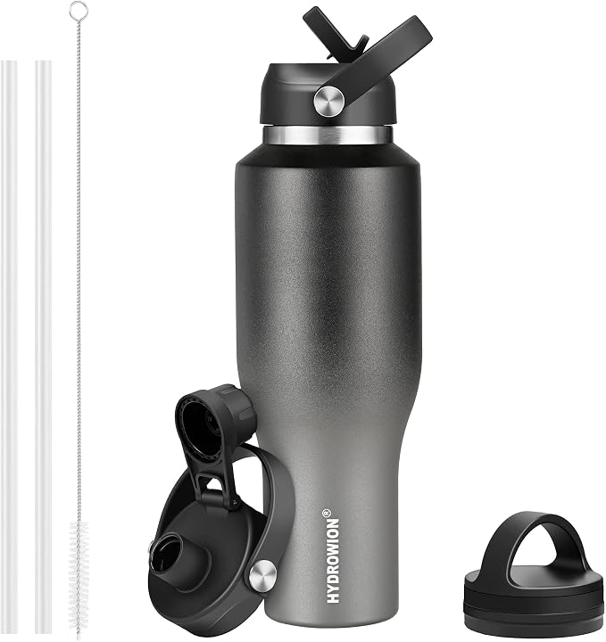 HYDROWION Water Bottle Insulated 40 oz Stainless Steel Water Tumbler by HYDROWION