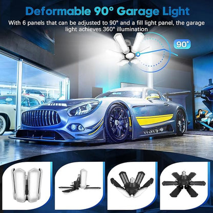 TANBABY 1 Pack LED Garage Lights, 150W Deformable Garage Light Bulb, 15000LM - Image 3
