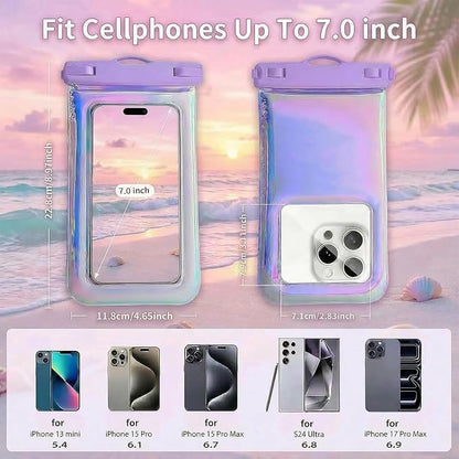 2-Pack IP68 Waterproof Phone Pouch & Fanny Pack:Waterproof Phone Case Fits - Image 3